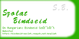 szolat bindseid business card